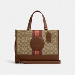 Coach Dempsey Carryall Signature Jacquard Bag With DoubleBox DustBag SlingBelt Bill