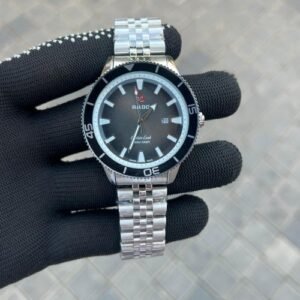 Rado Captain Cook Silver Black Metal