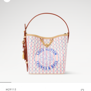 Loius Vutton All In BB Pink Blue Lv Stamp Bag With OG Box Double & Carry Bag 12297 Pink Blue DB