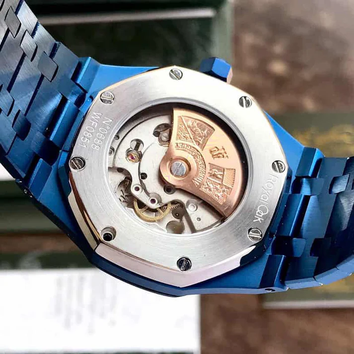 Audemars Piguet Skeleton AP Royal Oak Dark blue Skeleton Metal - Image 4