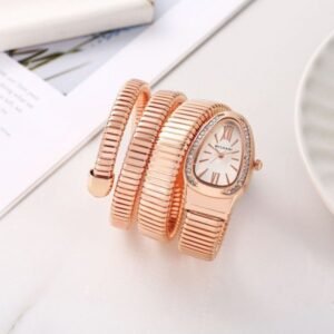 BVLGARI SERPENTI SNAKE (WHITE/GOLD) PREMIUM WOMEN WRIST WATCH