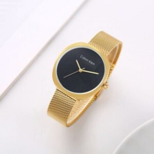 CALVIN KLEIN SCULPT GOLDEN WOMEN WRIST WATCH
