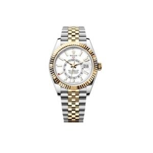 ROLEX SKY-DWELLER 42MM OYSTERSTEEL (SILVER/GOLD/WHITE) WATCH