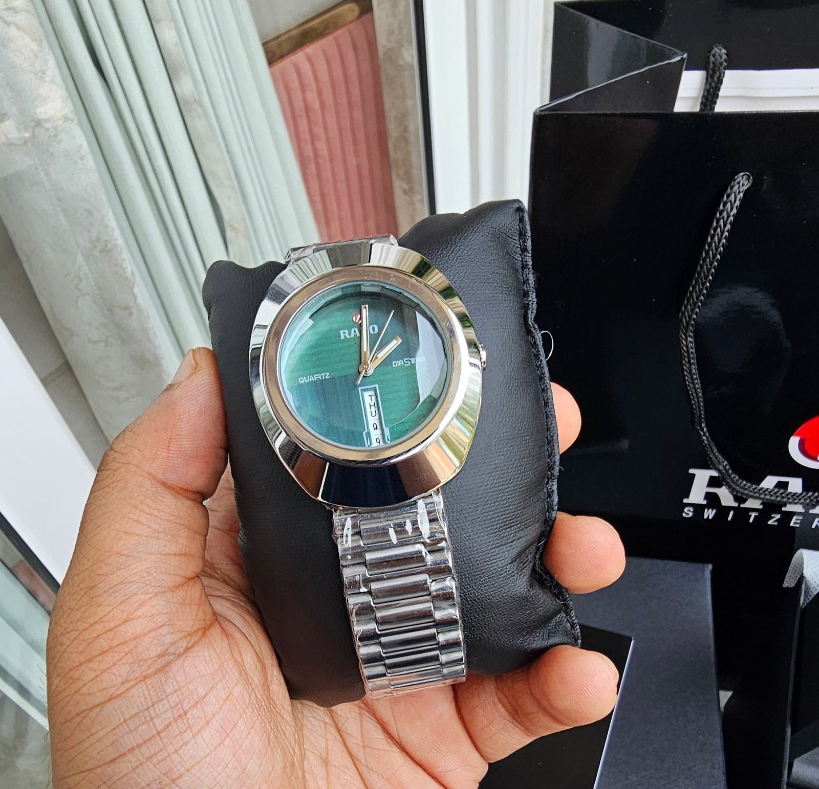 RADO DISTAR SILVER Green Metal WATCH - Image 2