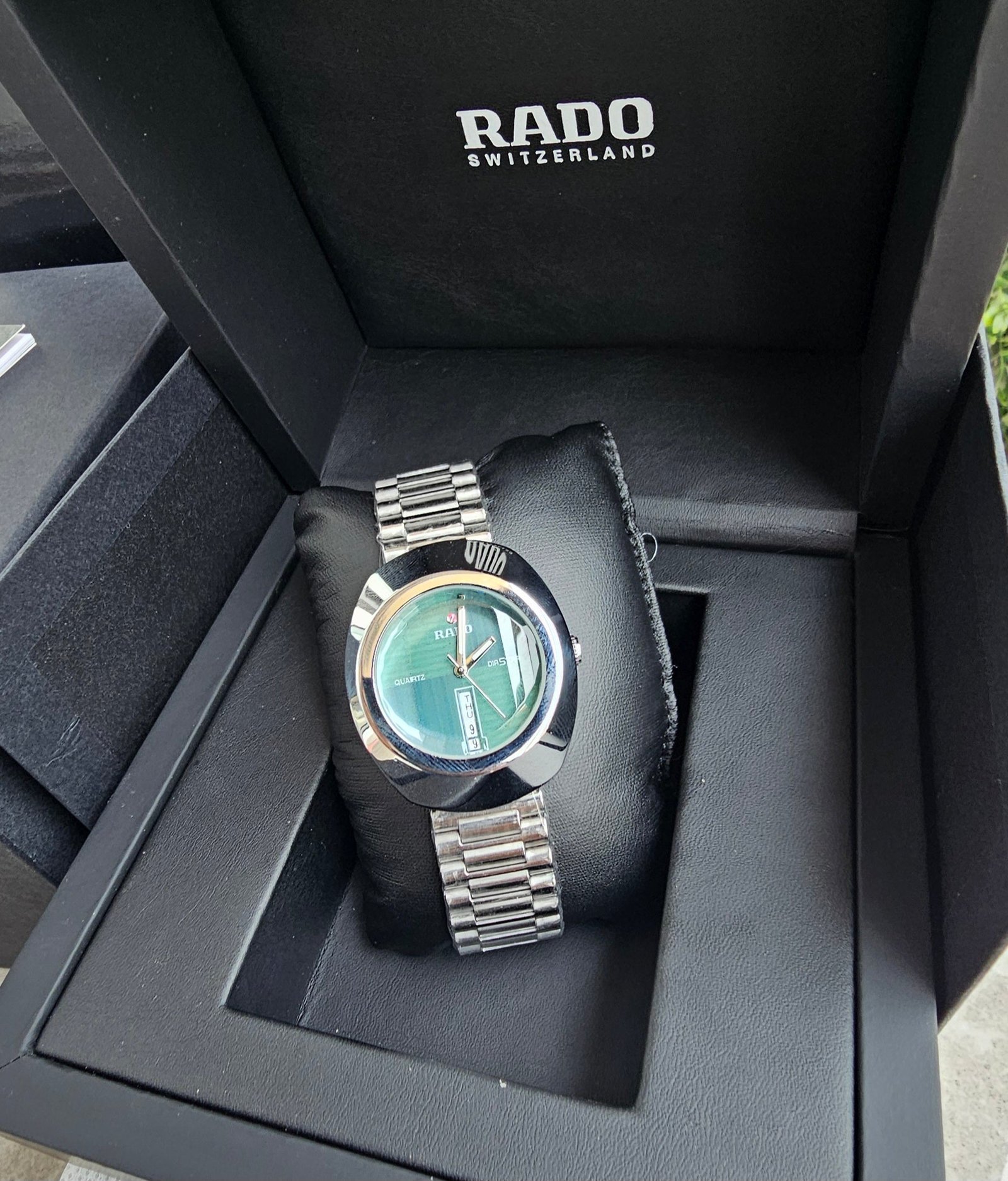 RADO DISTAR SILVER Green Metal WATCH - Image 3