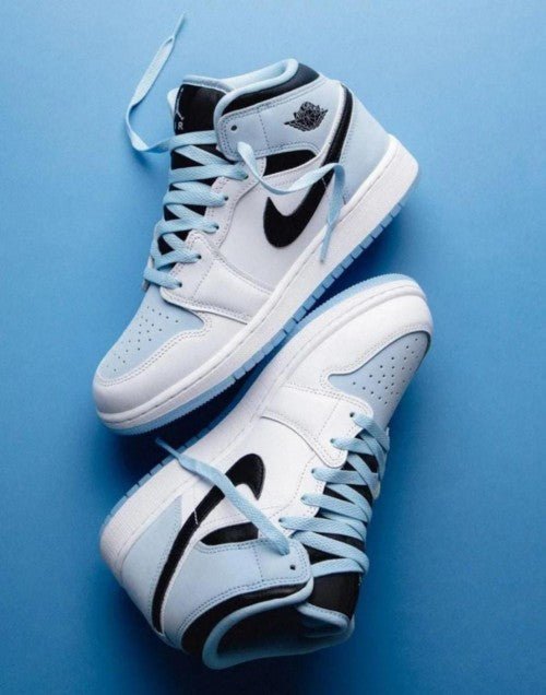 Branded Air Retro 1 Mid SE Ice Blue - Image 4