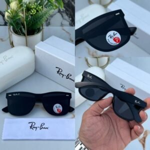 Branded Rb Blaze Full Black Sunglasses (With Original Kit)