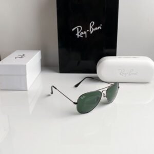 Branded Rb Black Green Aviator Sunglasses Bt (With Original Kit)