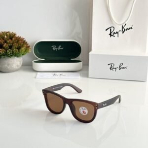 Branded Rb Reverse Dark Brown Sunglasses Bt (With Original Kit)