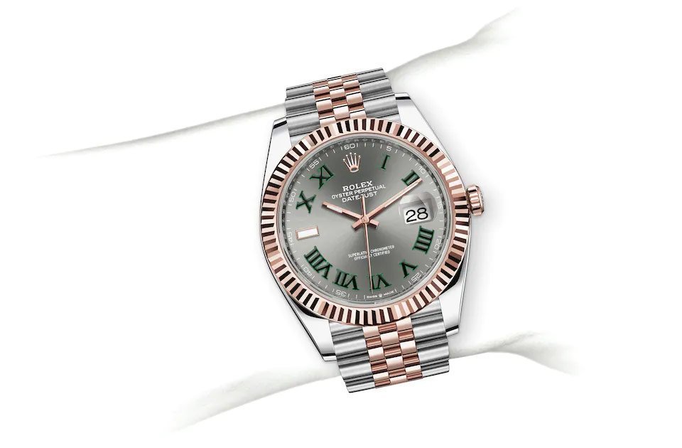 Rolex Datejust Dualtone Grey Dial Metal Watch - Image 3
