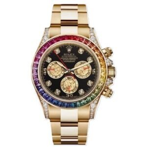 rolex rainbow daytona gold