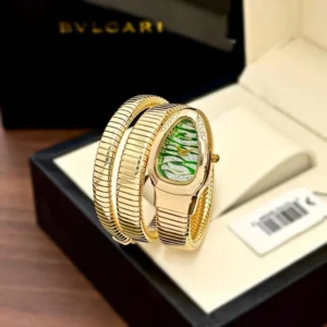 Bvlgari Serpentine Women’s Watch – Gold Finish | Green Serpenti Dial