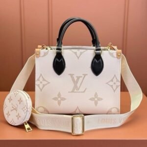 Louis Vuitton LV M24533 On The Go Premium Pochette With OG Magnetic Box & Dust Bag - Coin Pouch (White Cream - 966)(BSB)