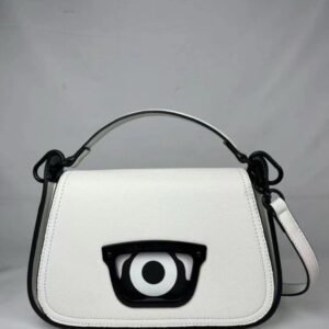 Karl Lagerfeld x Darcel Disappoints Print Crossbody Bag White With OG Box & Dust Bag (KB032 White)(LB)