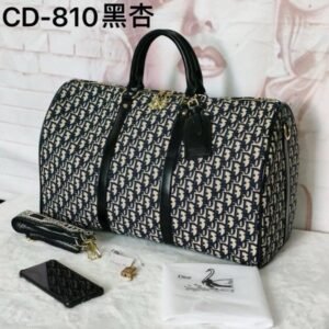 Christian Dior Premium Duffle Bag With Dust Bag CD-810 Blue And_White(LB)