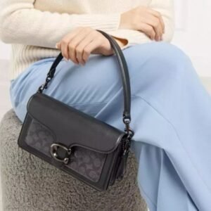 Coach Tabby 26 Shoulder Bag With OG Box & Dust Bag (Black Grey-837)
( BSB)