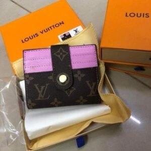Louis Vuitton LV Card Holder Wallet With OG Box (Rose - 803)(BSB)