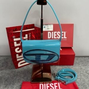 Diesel 1DR Shoulder Bag With OG Box & Dust Bag & Extra Shoulder Strap (Blue)(LB)