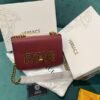 Versace Jeans Couture Saffiano Lock Crossbody Bag With OG Gift Box & Dust Bag (Red - VA029)(LB)