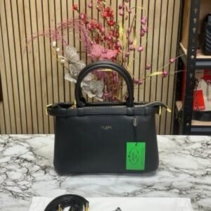 Prada Buckle Handbag With Sling And Dust Bag (Black)(MT)