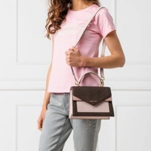 MICHAEL-Michael-Kors Ludlow Signature Leather Satchel Bag with box 361(BR)