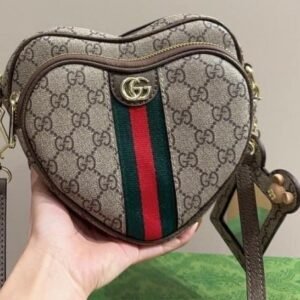 Gucci heart pochette shape sling bag with box 110(BR)