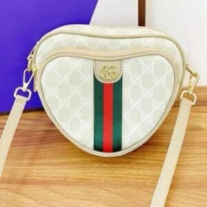 Gucci heart pochette shape sling bag with box 109(BR)