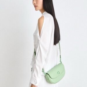 Coach emmy 23 medium saddle bag pela pistachio with Og box