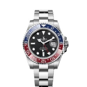 GMT-Master II red and blue Cerachrom bezel black dial