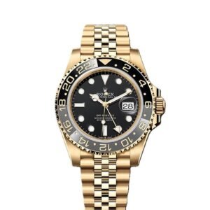 GMT-Master II yellow gold Jubilee bracelet and Black dial