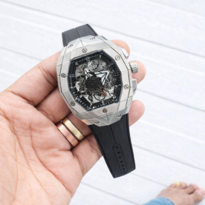 Hublot Spirit of Big Bang Skeleton Chronograph – Silver Tonneau Case