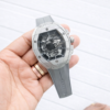 Hublot Spirit of Big Bang Skeleton Chronograph – Silver Case with Grey Rubber Strap
