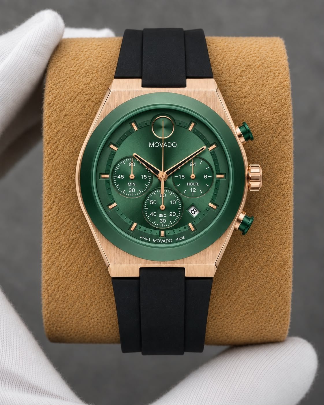 MOVADO CHRONOGRAPH BOLD EDITION EXCLUSIVE GREEN  BLACK💚🤩🚀
