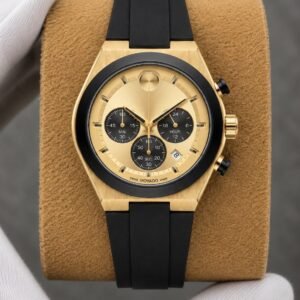 MOVADO CHRONOGRAPH BOLD EDITION EXCLUSIVE GOLD BLACK🥇🤩🚀