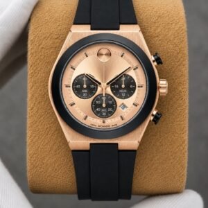 MOVADO CHRONOGRAPH BOLD EDITION EXCLUSIVE ROSE BLACK🤩🚀