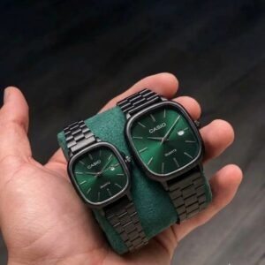 ALWAYS ON DEMAND 😍CASIO COUPLE BLACK GREEN 💚 EDITION